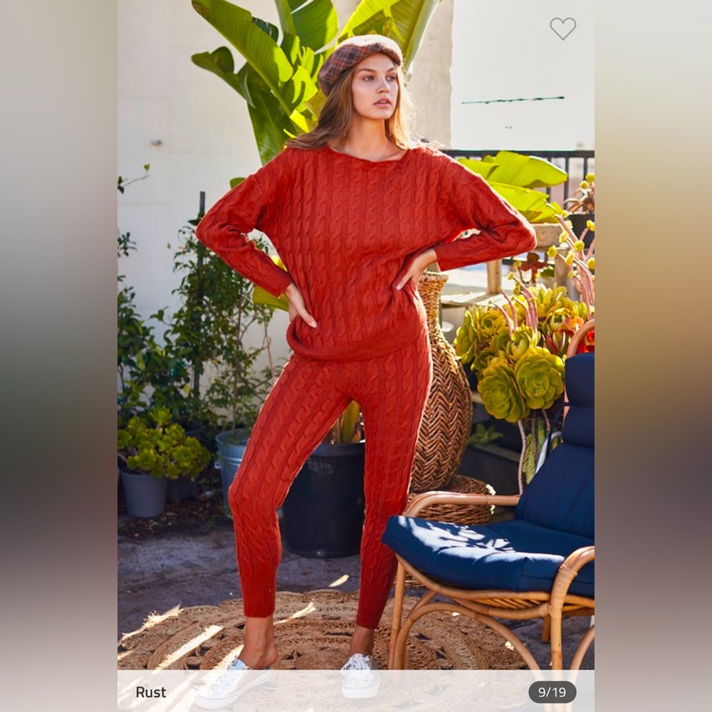 Rust waist Band Pants